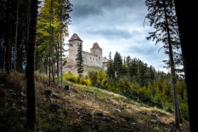 hrad nad lesem